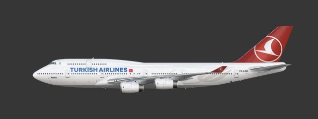 Boeing 747 400 Turkish airlines