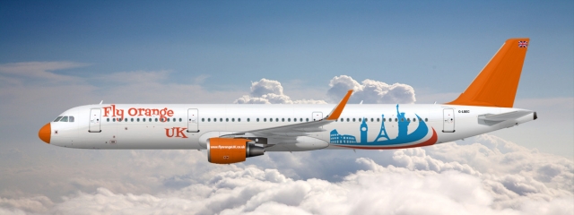 Airbus A321 Fly orange UK