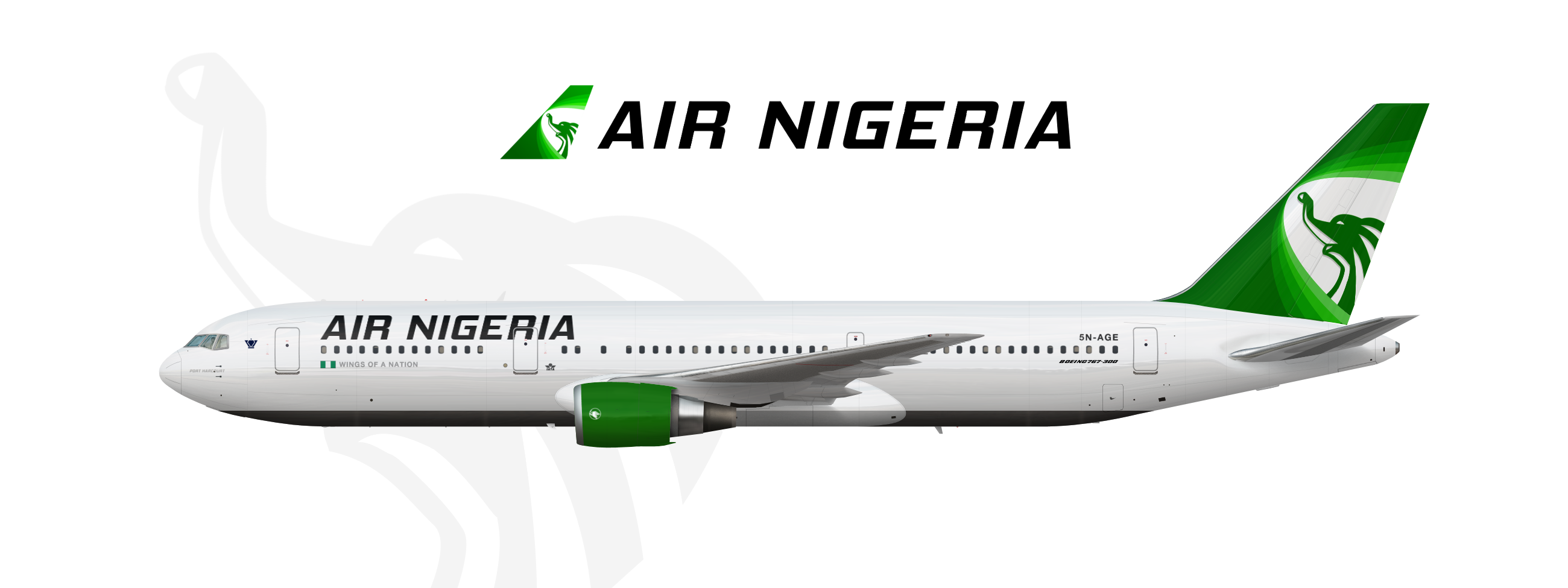 Air Nigeria Boeing 767-300 | 5N-AGE - n design archive 201old-2018 -  Gallery - Airline Empires