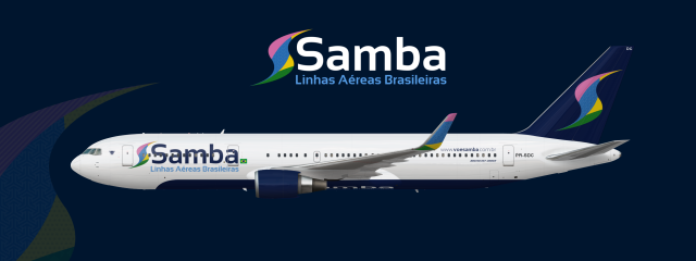 Samba Brazilian Airlines 767-300ER | PR-SDC