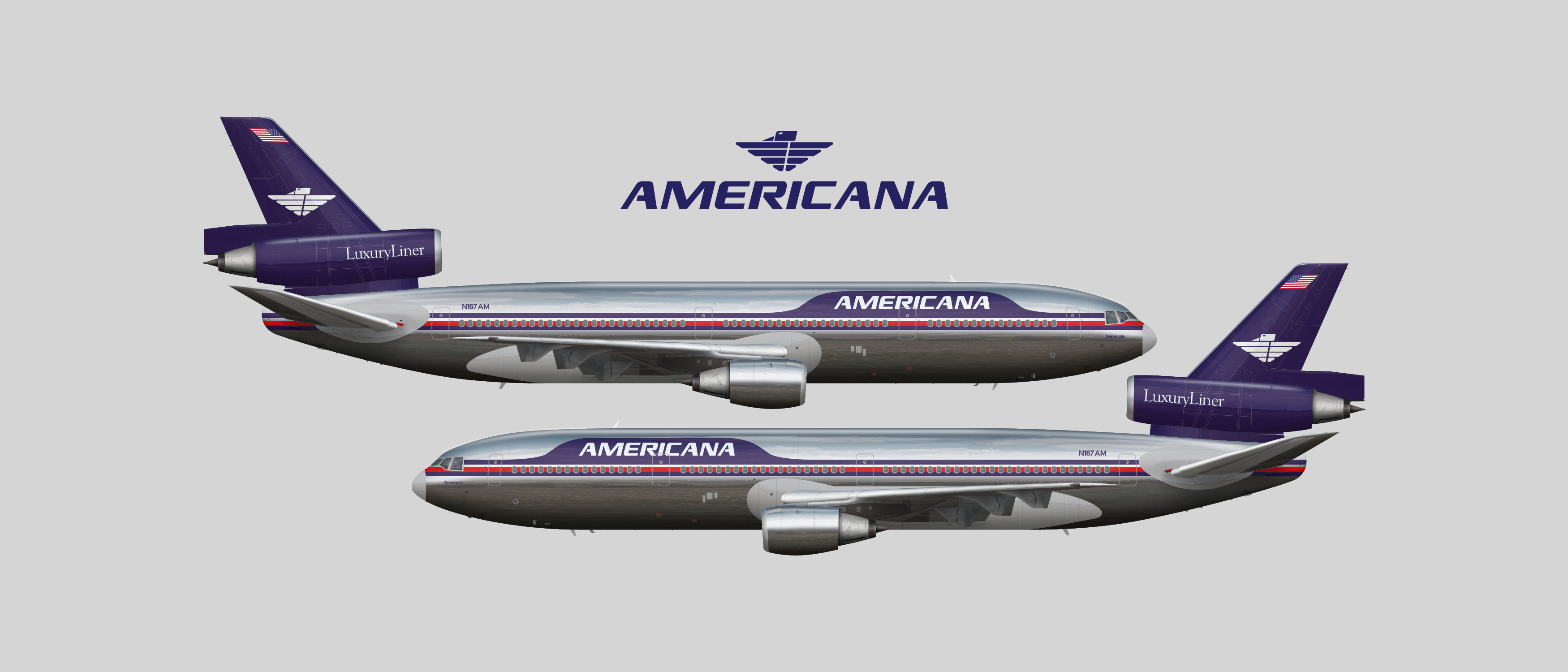 1971 Americana Douglas DC10 THE ENTIRE HISTORY OF THE US IN MY