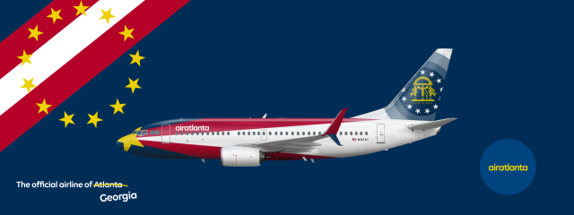 2018 - airatlanta | Boeing 737-700 'Official Airline of Georgia'