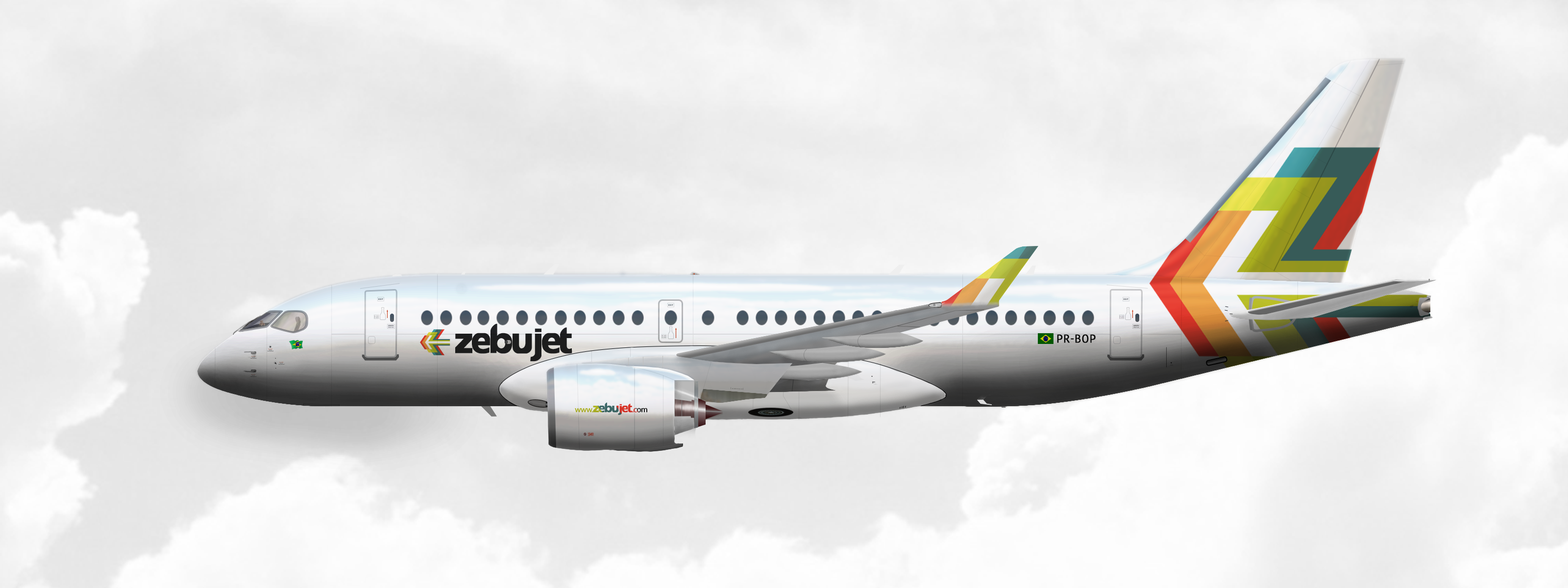 zebujet.com | Airbus A220-100 | PR-BOP - Infinity - Gallery