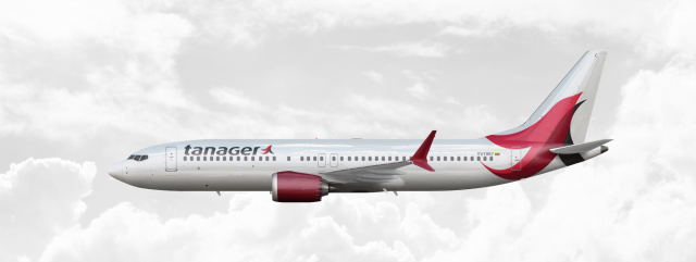 tanager south american airlines™ | Boeing 737 MAX 8 | YV1987 | Livery 2016-