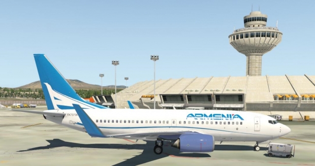 Armenia Aircompany B737-700NG At Yerevan Zvartnots International Airport