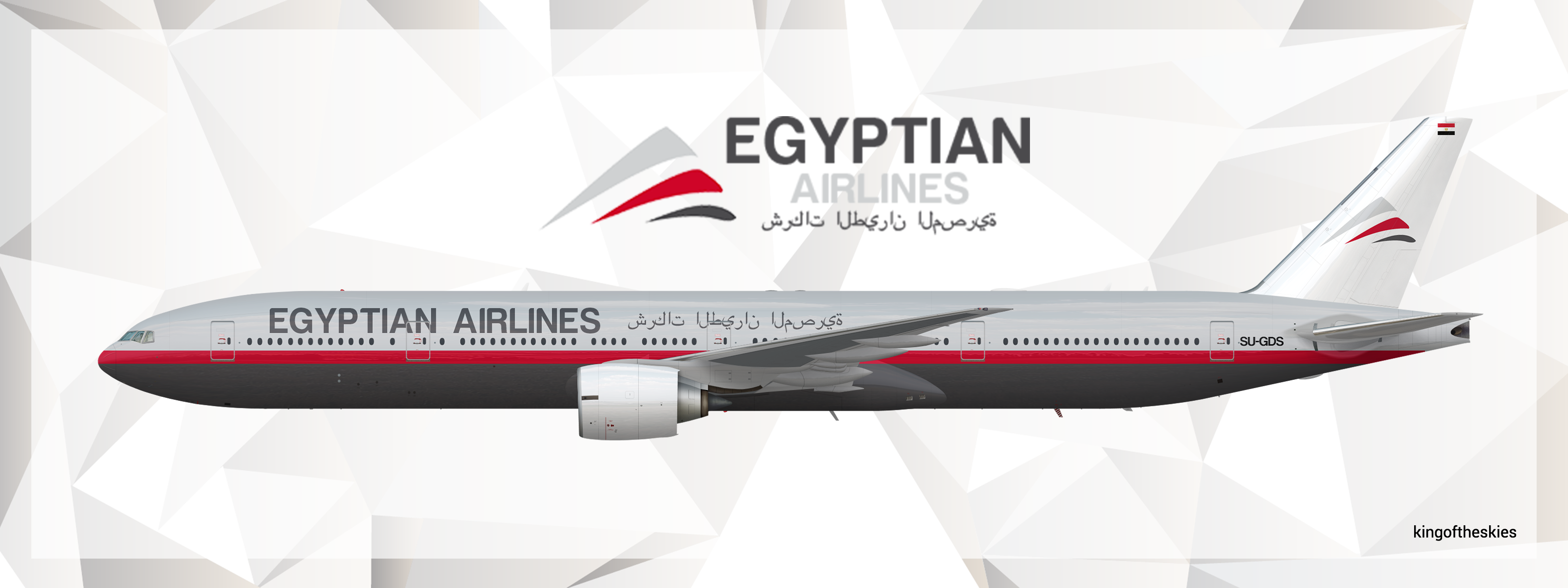 Egyptian Airlines Boeing 777300 Livery The Perfect Title by