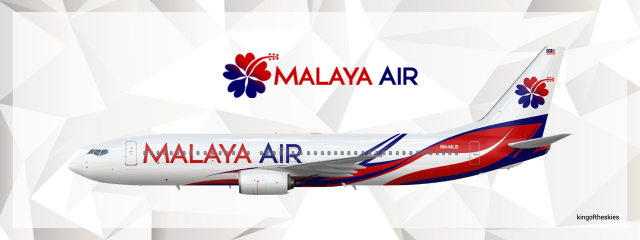 Malaya Air Boeing 737-800 Livery