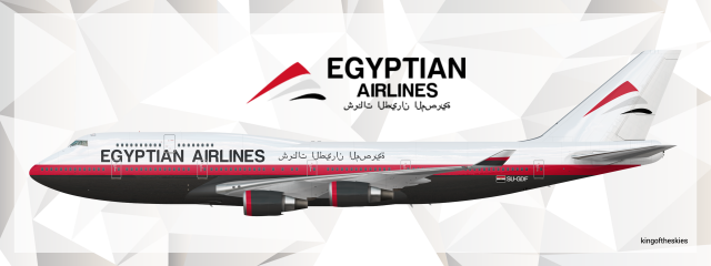 Egyptian Airlines Boeing 747-400 Livery