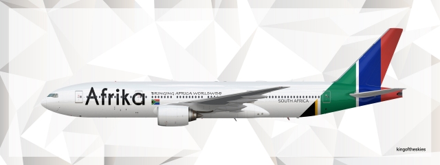 Afrika Boeing 777-200ER Livery