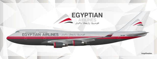 Egyptian Airlines 747-400 Livery