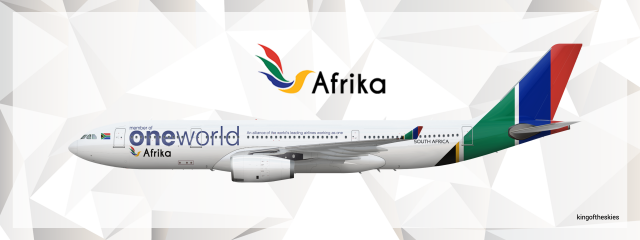 Afrika Airbus A330-200 oneworld Livery