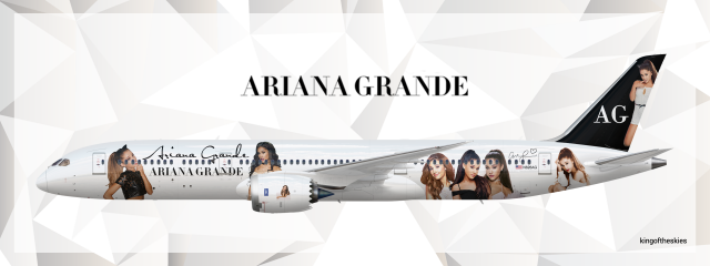Ariana Grande Boeing 787-9 Livery