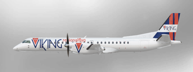 FlyViking Regionalflyg SAAB 2000