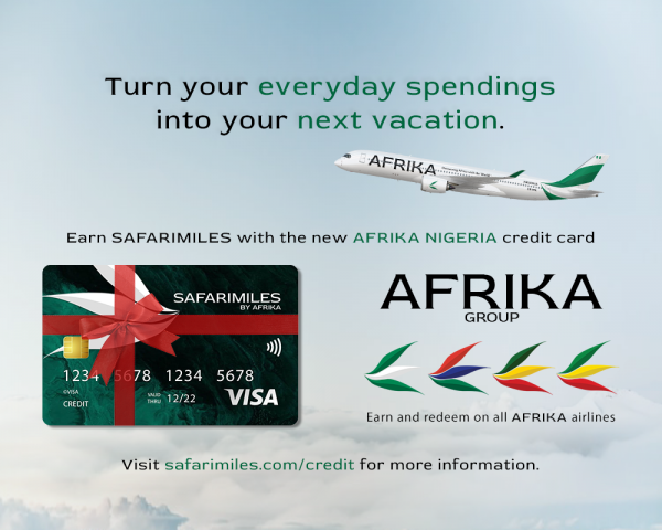Introducing the new Afrika Nigeria SafariMiles credit card...