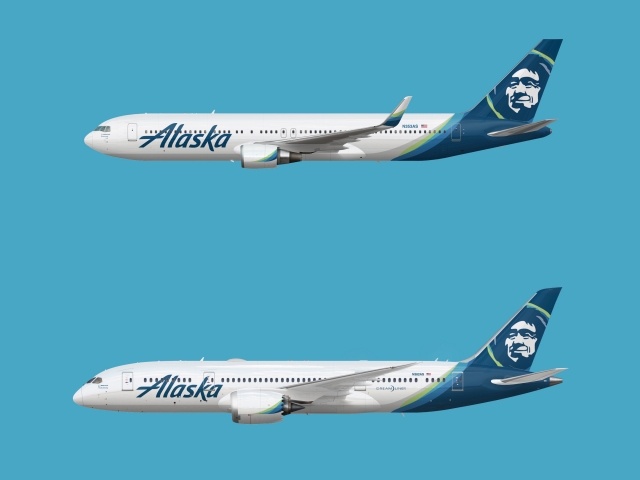 Alaska Airlines 767-300 & 787-8