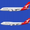 Qantas A380-800 & 747-400