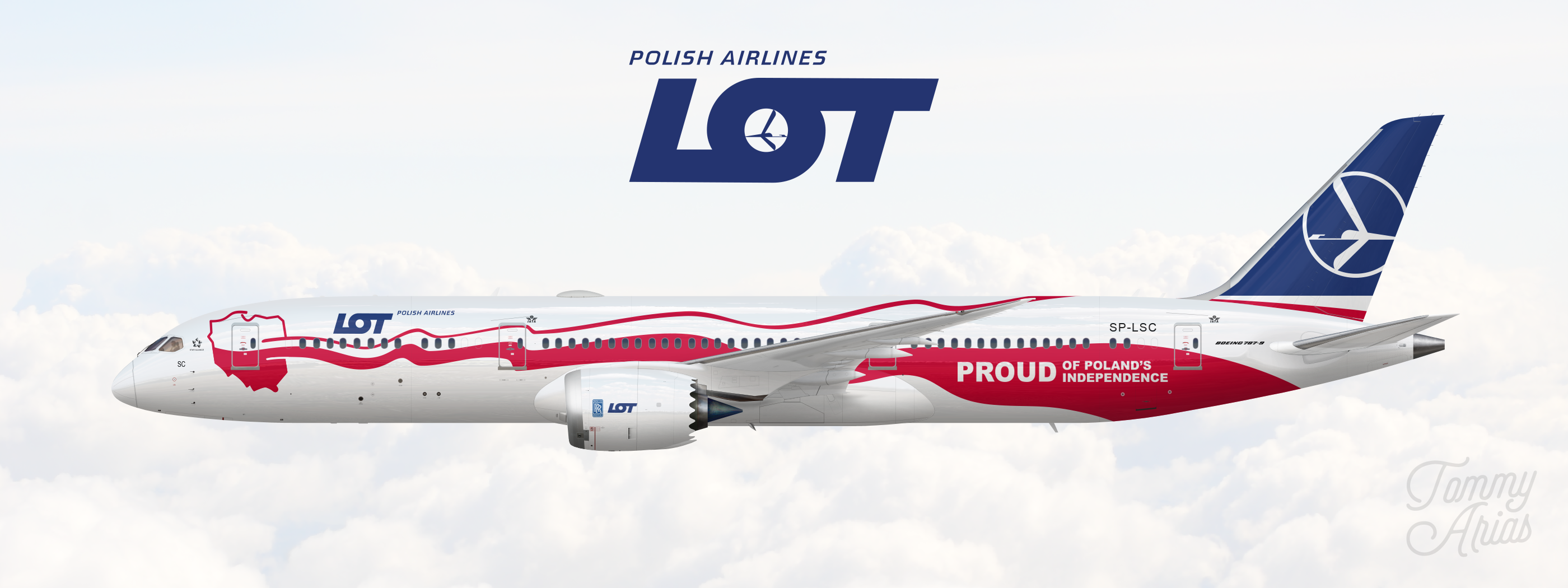 LOT Polish Airlines / Boeing 7879 Showcase Gallery Airline Empires