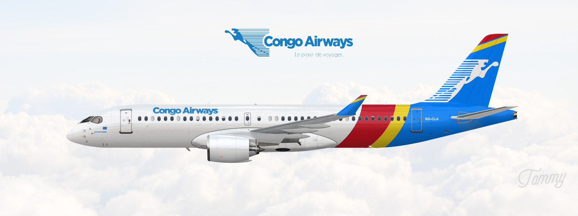 Congo Airways / Airbus A220300 Showcase Gallery Airline Empires