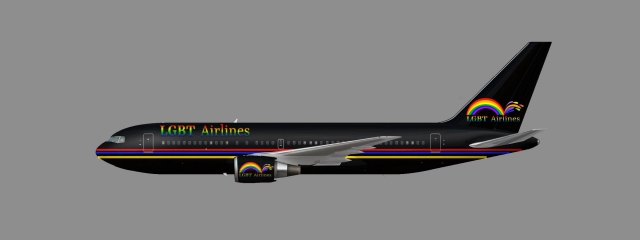 LGBT Airlines Livery & Logo (Boeing 767)