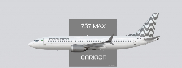 Boeing 737 MAX-8 CARIOCA Silver Boeing 737 MAX-8 CARIOCA Silver