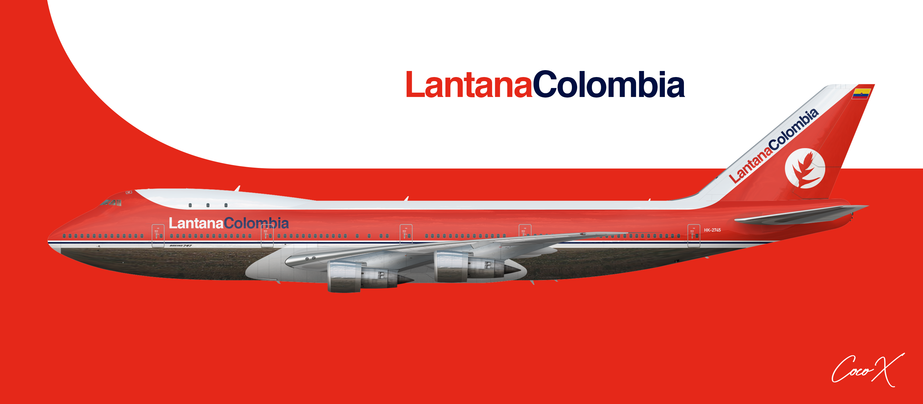【coco】 LantanaColmbia 747-100 - Coco x 2024 - Gallery - Airline Empires