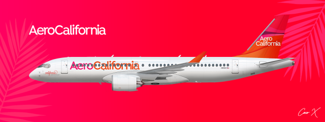 AeroCalifornia A220-300 (2018 Revised Livery)