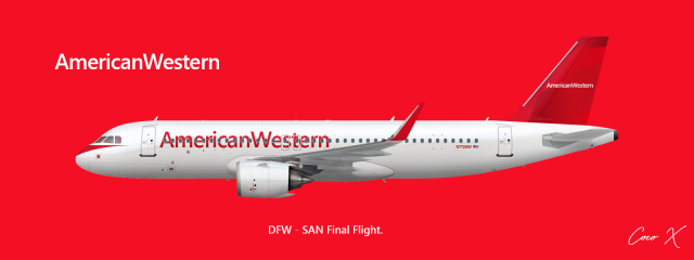 AmericanWestern A320neo (Final Livery)