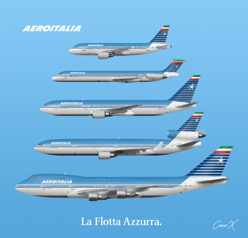 AeroItalia - 1980s/90s - La Nuova Flotta Azzurra AeroItalia - 1980s/90s - La Nuova Flotta Azzurra
