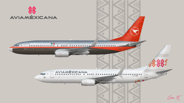 AviaMéxicana XA-OHA Before and After (1991 - 2016 Livery and 2016 - Livery)