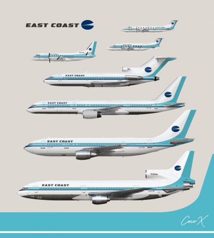 East Coast Air Lines - 1980s