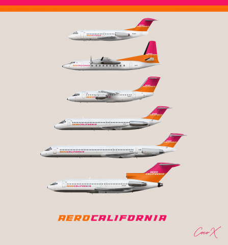 AeroCalifornia - The Fleet - 1980s