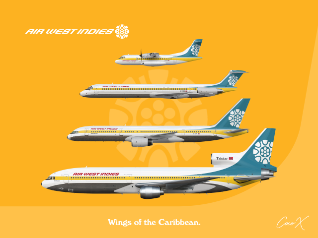 Air West Indies - The Caribbean Fleet.