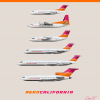 AeroCalifornia - The Fleet - 1980s