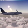 United Boeing 737-800 in-flight