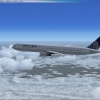 United 764ER in flight