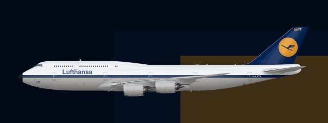 Boeing 747 8i Lufthansa retro