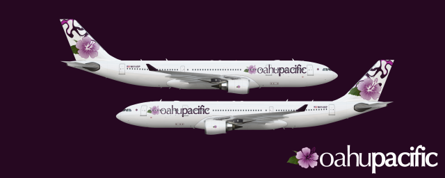 Oahu Pacific Airbus A330-200 (Livery from 2010 - Onward)