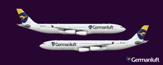 Germanluft Airbus A340-313X (Livery from 2005- Onward)