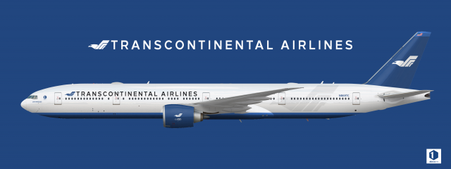 TransContinental Airlines Boeing 777-300ER (Livery from 2008 - )