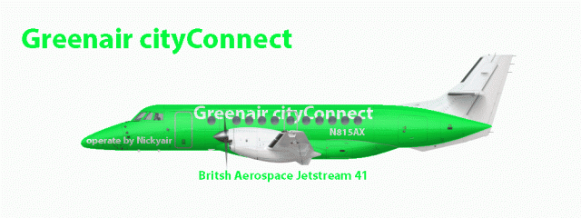 Greenair cityConnect (operate by Nickyair) British Aerospace Jestream 41