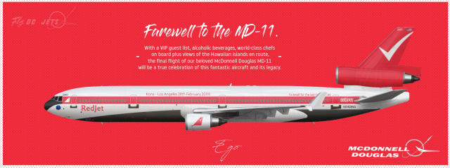 RedJet McDonnell Douglas MD-11 Farewell Livery