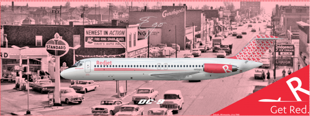 Redjet Douglas DC-9-31 Basic CheatStripe™ Livery