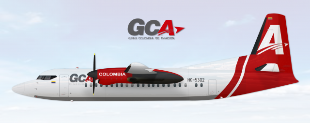 Fokker 50 GCA Gran Colombia de Aviacion HK-5302