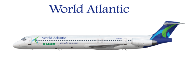 McDonnell Douglas MD-83 N802WA Laser Airlines operated by World Atlantic Airlines