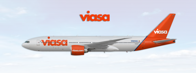 Boeing 777-200LR Viasa New Livery