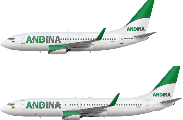 Andina Boeing 737 NG Fleet