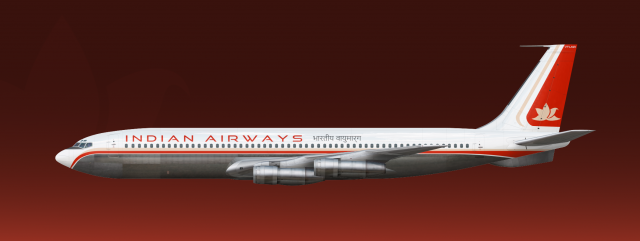 Indian Airways 60s livery | Boeing 707-320b