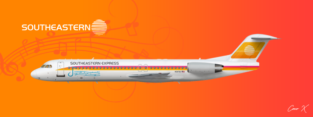 Southeastern Express 'River City Shuttle' Fokker 100