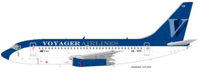 Boeing 737-200 by Voyager Airlines