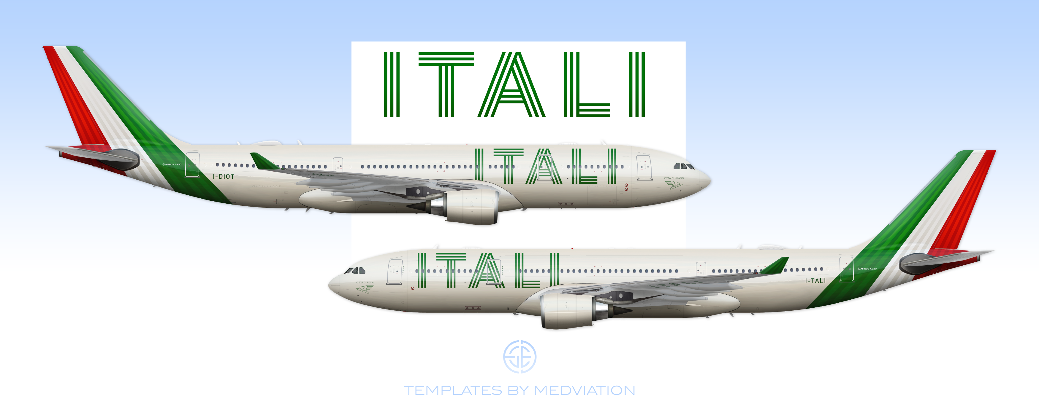 Itali airlines png logo